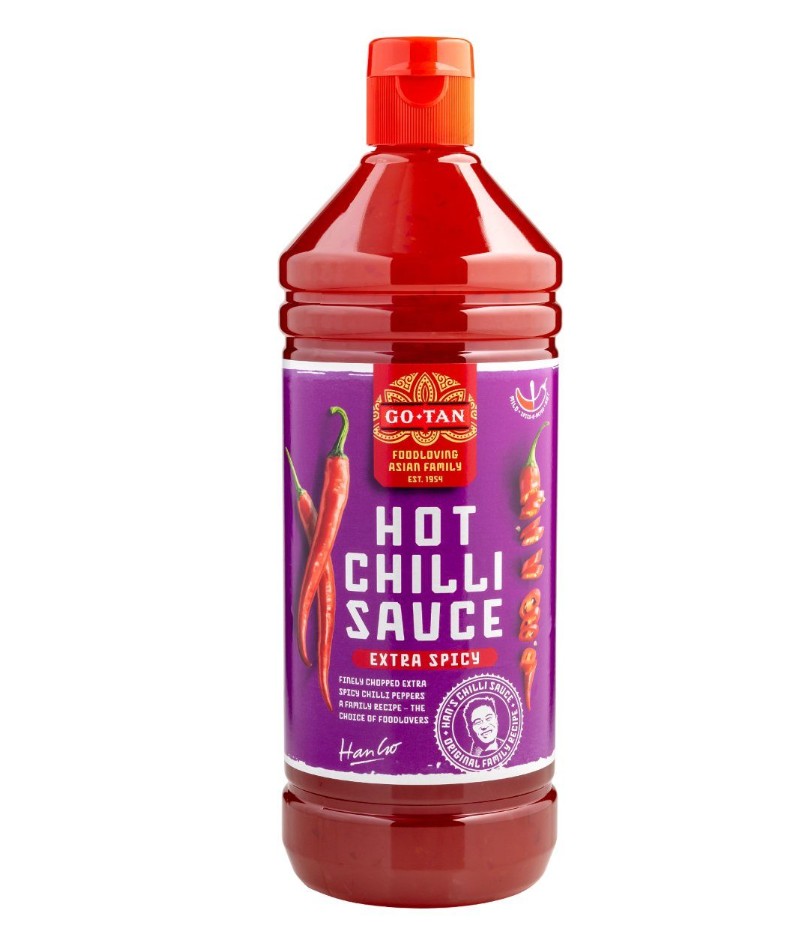 Go Tan Chilisaus Hot 1lt